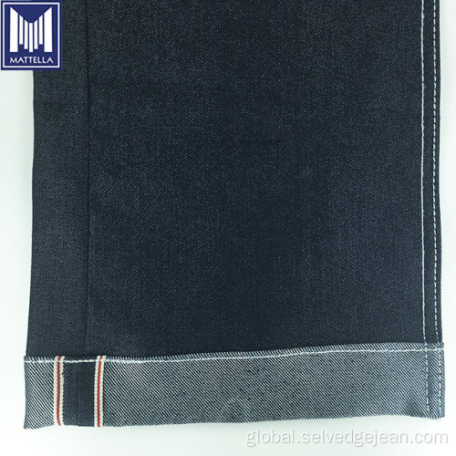 Stretch Denim Material Fabric OE cotton polyester raw stretch selvedge denim fabric Manufactory